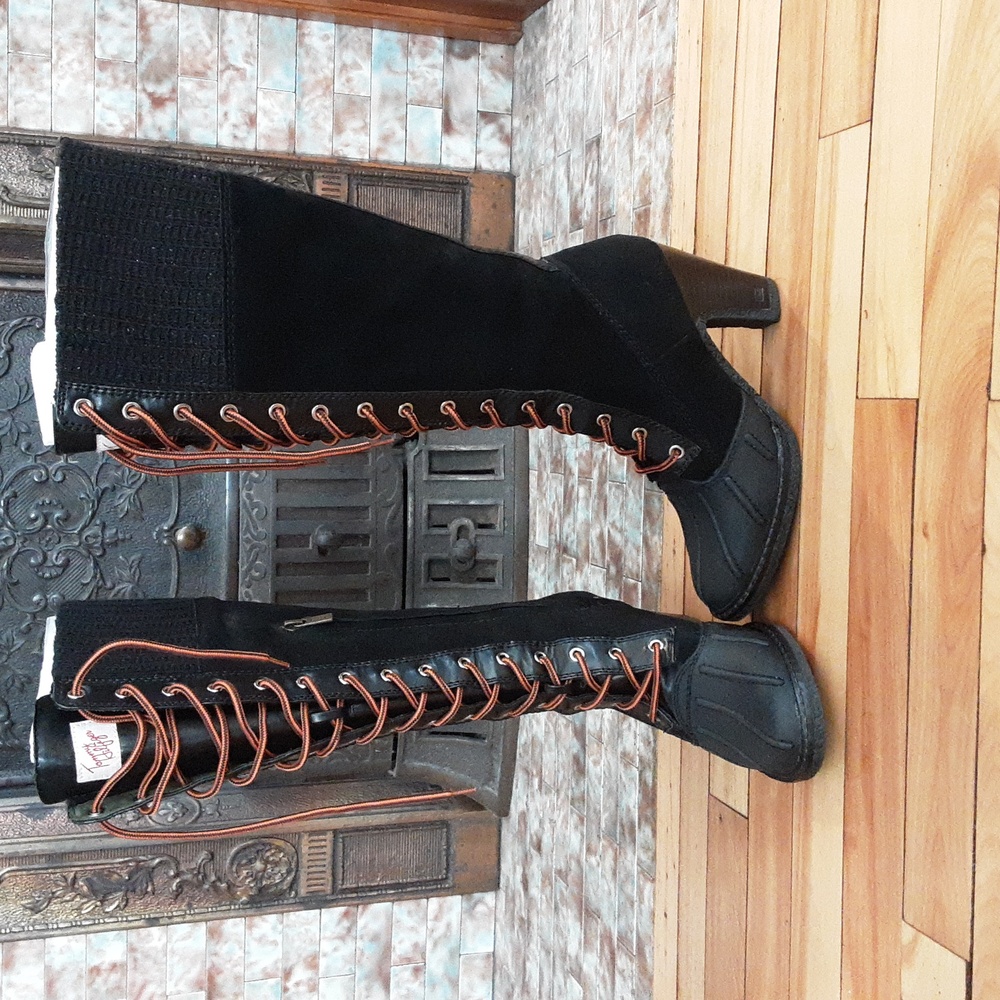 Tommy Hilfiger Boots Womens Black Sz 7 New without tags/box